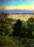 Eugene Jansson sommarafton pastell oil painting reproduction